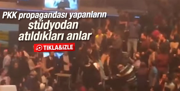 Beyaz Show'da PKK provokasyonunun stüdyo görüntüsü