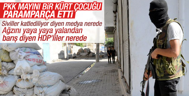 Diyarbakır'da PKK'dan bombalı saldırı: 1 çocuk öldü