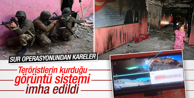 Diyarbakır'da PKK'nın görüntü izleme merkezi çökertildi