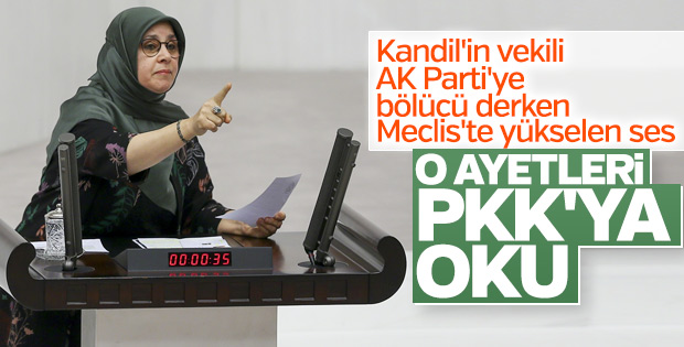 Ayet okuyan HDP'li Hüda Kaya'ya tokat gibi cevap