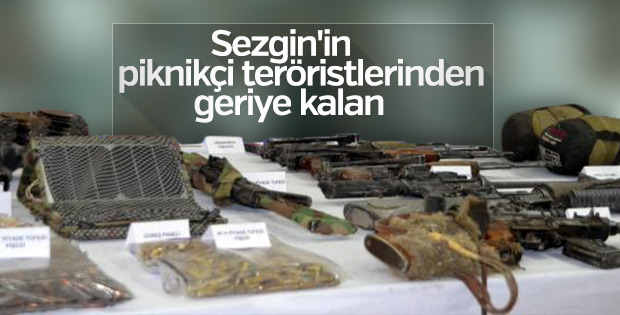 12 PKK'lının öldürüldüğü operasyonda ele geçirilenler