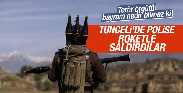 Tunceli'de PKK'lılar polise roketatarla saldırdı