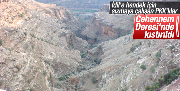 İdil'e sızmaya çalışan PKK'lılara hava operasyonu
