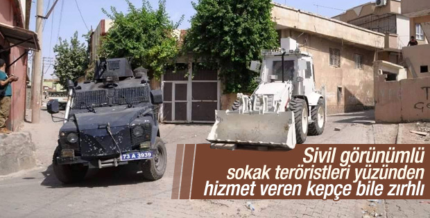 PKK'ya karşı zırhlı kepçeler kullanılmaya başlandı