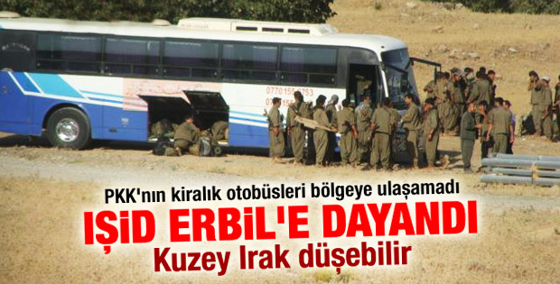 Peşmerge ile IŞİD Erbil yakınlarında çatışıyor