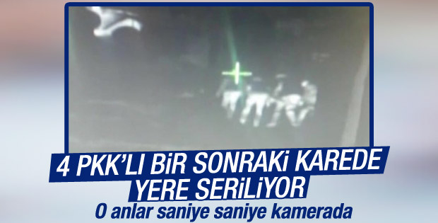 Cizre'de teröristlerin vurulma anı İZLE