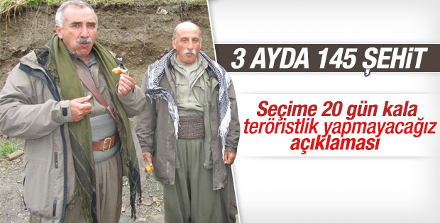 PKK eylemsizlik ilan etti