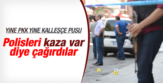 PKK trafik polislerine pusu kurdu