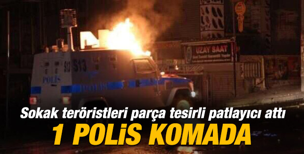Okmeydanı'nda polise patlayıcı attılar: 9 yaralı
