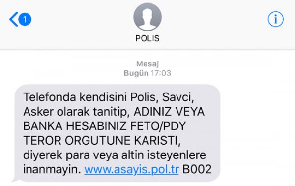 Polis uyarıyor: FETÖ/PDY dolandırıcılarına dikkat