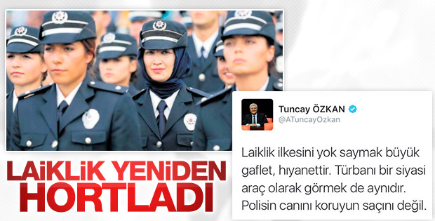 Kadın polisler başörtüsü takabilecek