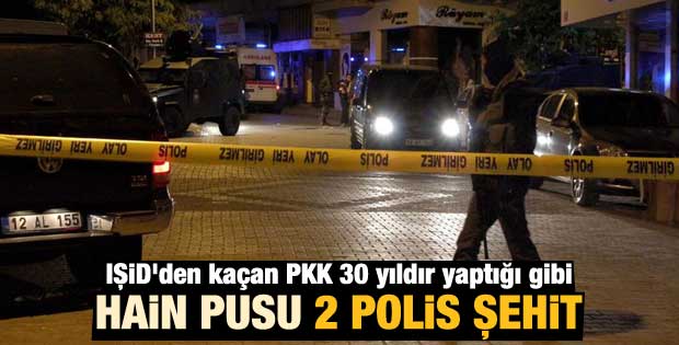 Bingöl'de polislere silahlı saldırı: 2 polis şehit oldu