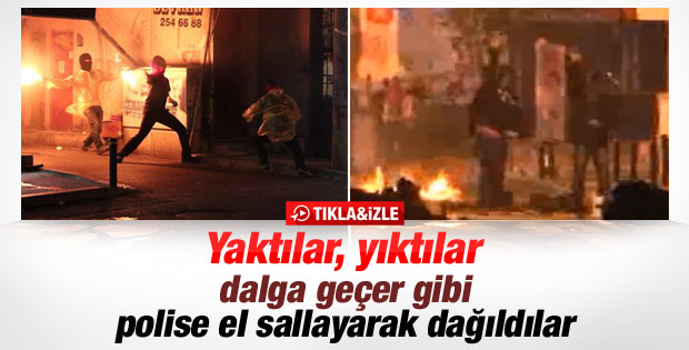 Eylemciler polise el sallayarak dağıldı-İzle