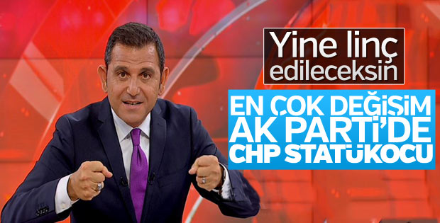 Fatih Portakal: CHP statükocu