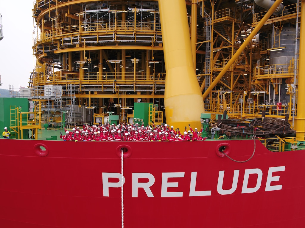 Dünyanın en büyük doğalgaz platformu Prelude denizlerde