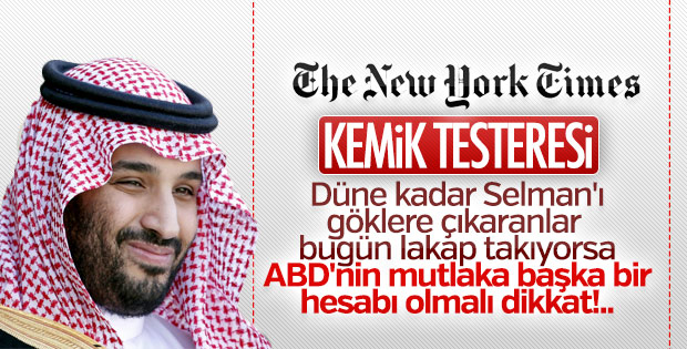 ABD basını Prens'e lakap taktı: Kemik Testeresi
