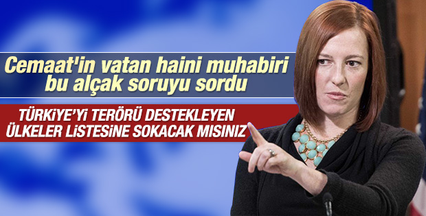 Amerikan sözcüye Türkiye terör listesinde mi sorusu