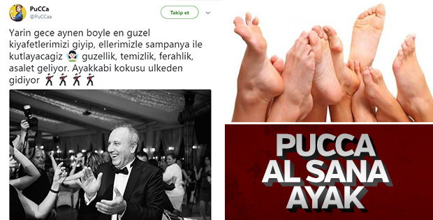 Pucca'ya cevap olarak gönderilen ayaklar