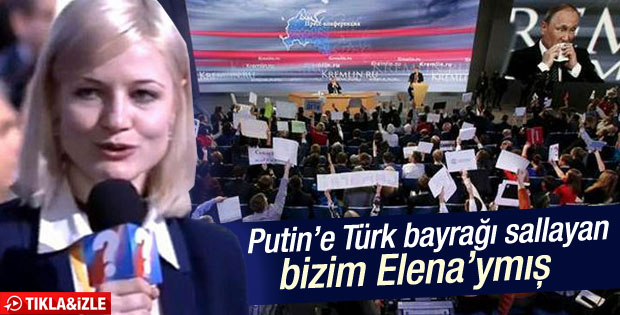 Putin'e Türk bayrağı sallayan kişi AA muhabiri çıktı