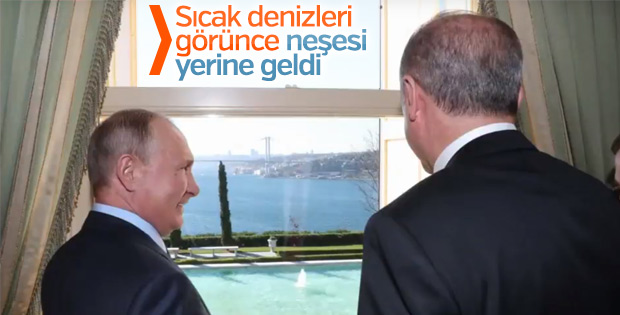 Erdoğan ile Putin Vahdettin Köşkü'nde