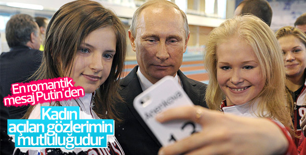 Putin, Kadınlar Günü'nü şiir okuyarak kutladı