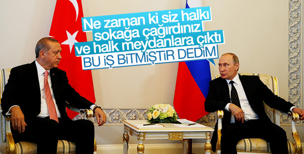 Putin darbe girişimi gecesini anlattı
