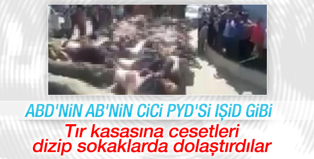 PYD/PKK'dan Afrin sokaklarında vahşet