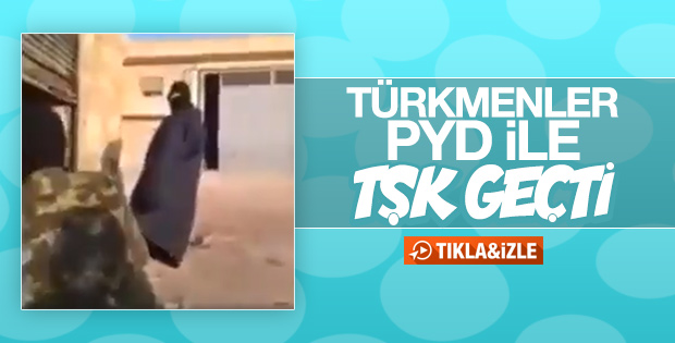Suriye'de YPG'li keskin nişancıyı trolleyen Türkmenler