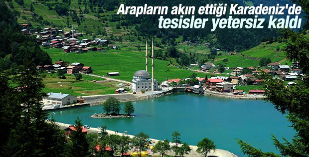 Arapların akın ettiği Karadeniz'de tesisler yetersiz kaldı
