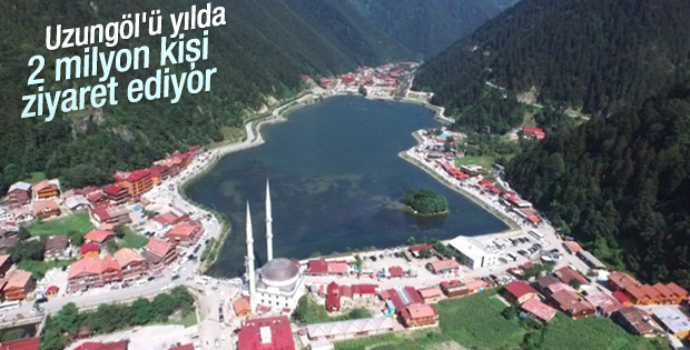 Trabzon'daki Uzungöl'ü yılda 2 milyon kişi ziyaret ediyor