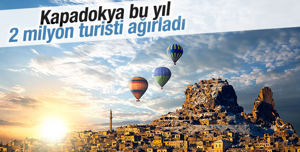 Kapadokya’ya 9 ayda 2 milyon turistin akınına uğradı