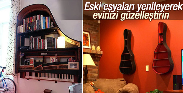 Eski eşyalardan farklı tasarımlar elde edin