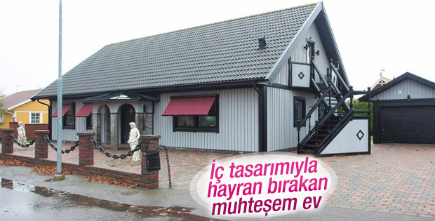 İsveç'te inşa edilen ev iç tasarımıyla büyülüyor