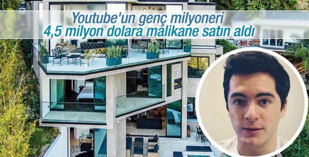 Youtube'un genç milyoneri lüks bir malikane satın aldı