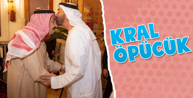 Suud Kralı Selman ile Abu Dabi emiri bir arada