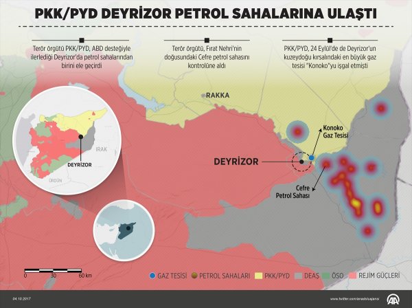 Deyrizor'da Rejimin saldırdığı YPG'yi ABD korudu