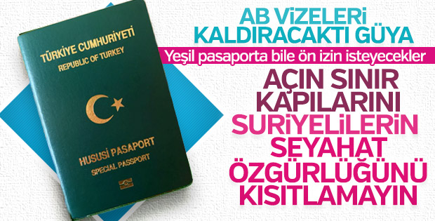 Avrupa'dan yeşil pasaportlulara vize şoku