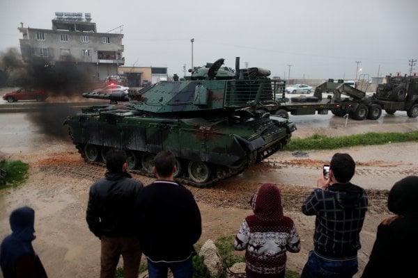 Türk tankları Reyhanlı'da
