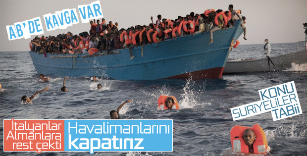 İtalyan'dan Almanya'ya göçmen tehdidi