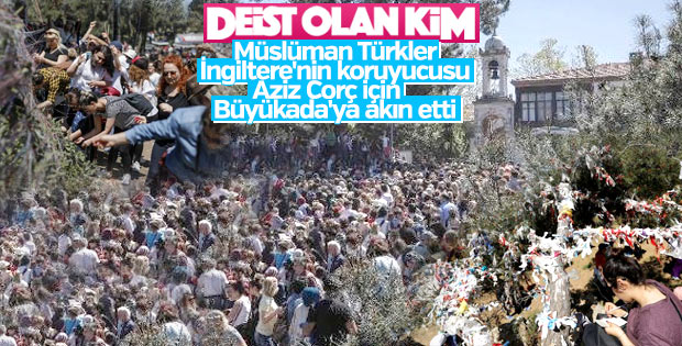 Binlerce kişi Aya Yorgi'ye dilek için akın etti