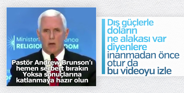 Mike Pence'den Brunson tehdidi