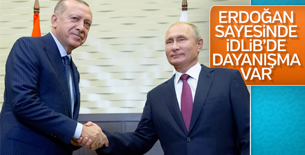 Putin: Türkiye ile İdlib'de dayanışma içindeyiz