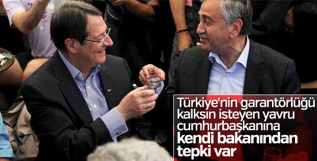 KKTC Cumhurbaşkanı'na bir tepki de Dışişleri Bakanı'ndan
