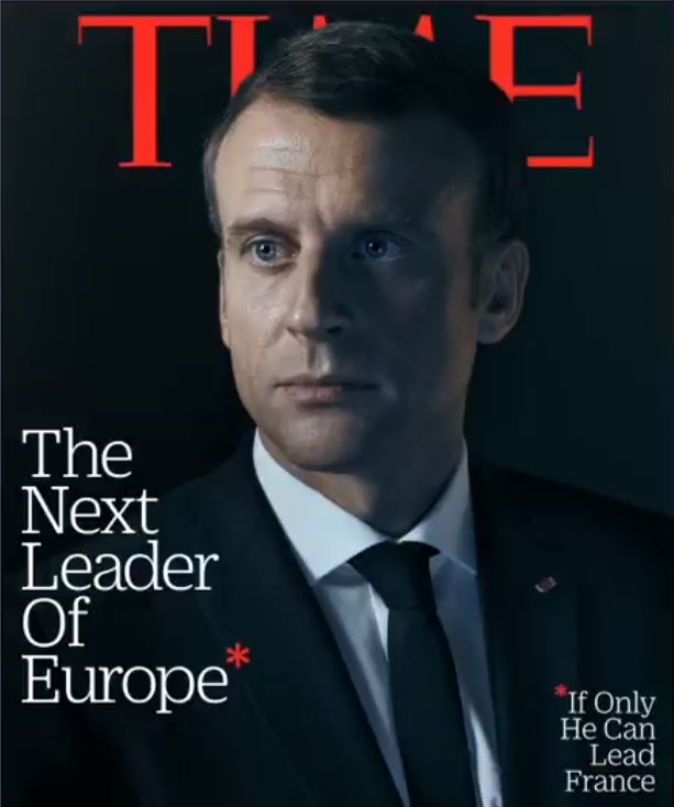 Time Macron'un liderliği ile dalga geçti