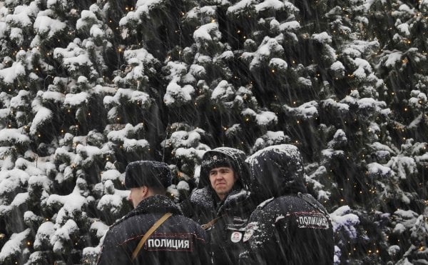 Moskova'ya yoğun kar yağışı