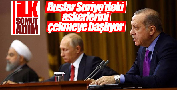 Rusya yıl sonuna kadar Suriye'den büyük ölçüde çekiliyor