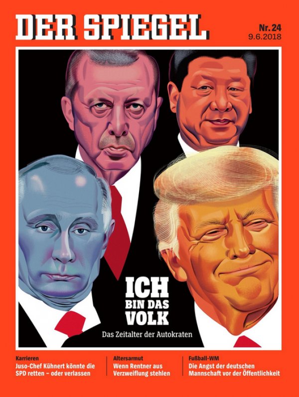 Alman Spiegel'in kapağında Erdoğan