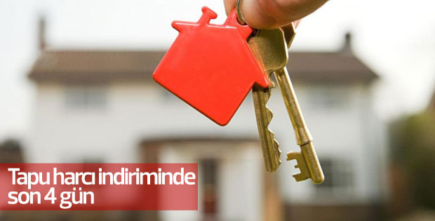 Tapu harcı indiriminde son 4 gün