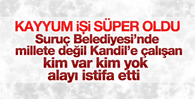 Suruç Belediyesi'nde çalışanlar istifa etti