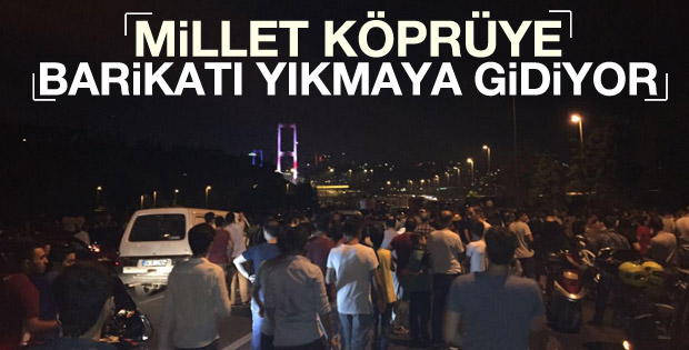 İstanbul'da halk köprülere akın etti